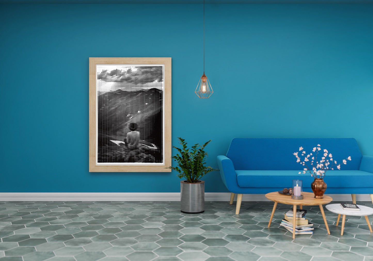 Pixelpop Motiv „Alpenstille“