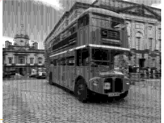 Pixelpop Motiv „Englischerbus“