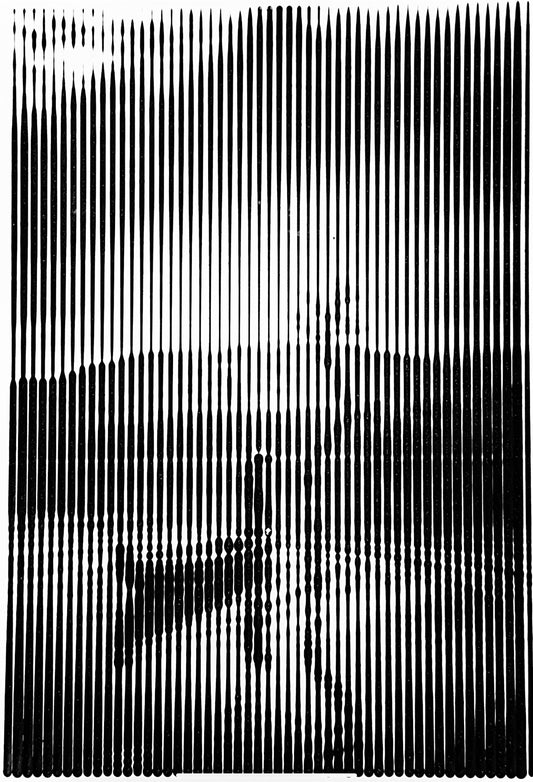 Pixelpop Motiv „Der Angler“